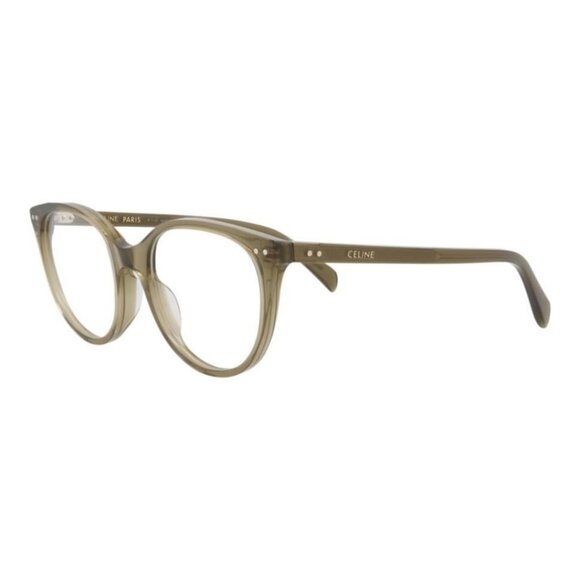 Celine Womens Cat Eye Green Green Transparent Fashion Designer Eyewear - Picture 1 of 4